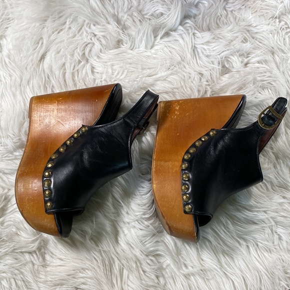 🍂[ Jeffrey Campbell ] Studded Snick Wooden Wedge - Picture 5 of 13